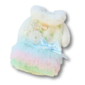 Mofu & Co. 小型犬 服 犬の服 冬服 春 犬服 犬服冬用 トイプードル チワワ ティーカッププードル 女の子 子犬 ペット服 プレゼント ブランド (XS,S) (ミント系, S)