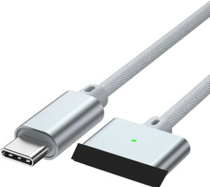 140W USB-C to Mag-Safe 3 ���C�[�d�P�[�u�� �����[�dPD3.1�Ή� 2M �����͎��C�z���[�d�R�[�h ���ϋv�ґg Mac Book Pro�i14/16�C���`�A2023�j�AMacBook Pro�i14/16�C���`�A2021�j�AMacBook Air�i13/15-Inch�A2024/2022