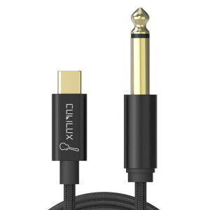 Cubilux �M�^�[�p USB C �P�[�u�� Type C to 6.35mm 1/4�C���` ���C������ iPhone 17/16/15 Pro Max iPad Pro MacBook Galaxy S25/S24/S23/S22 Pixel 10/9/8/7 Pro �m�[�gPC�Ή� �y��p 1.8m