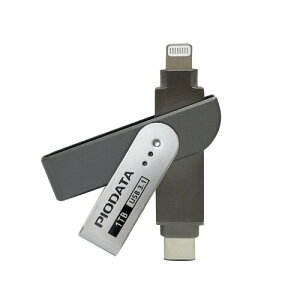 PioData iXflash 1TB iPhone/iPadptbV USB3.1 Type C Apple MFiF LightningOtUSB[ iOS/Windows/Macp ʐ^Ɠ obNAbv eʕs
