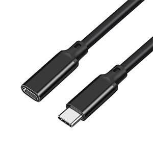 Sisyphy USB-C to USB-C 延長ケーブル「1m 4K 60Hz 映像出力 USB3.1 Gen2標準 10Gbpsデータ転送 PD対応100W/5A急速充電」、対応 iPhone MacBook Pro/iPad Pro/Google Pixel/Galaxy等タイプC対応