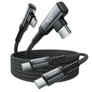 toocki USB C �P�[�u�� L�� 240W/5A Type-c L�^ PD3.1�}���[�d �f���h�~ �i�C�����҂� iPhone 17/iPhone 16/iPhone 15/Plus�AMacBook Air/Pro�AGalaxy�ASwitch�Ȃ�USB-C�f�o�C�X�ɑΉ� �r�f�I�o�͔�Ή�
