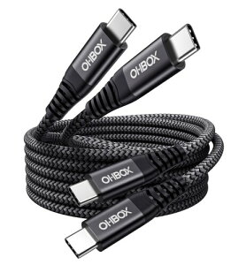 USB C �P�[�u�� 2M 2�{ PD�Ή� 60W�}���[�d �^�C�v C �P�[�u�� USB-C & USBC �f���h�~ �����f�[�^�]�� Type-C to Type-C�P �[�u�� iPhone 17 / 16 / 15 Galaxy S25 / S24 / S23 MacBook Air/Pro iPad