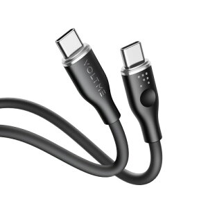 ^Cvc P[u VOLTME ϋv 60W }[d PD P[u VRfލ̗p ܂ȂP[u MacBookAiPad Pro/AirAGalaxyASonyAPixelType-c@Ή USB-C & USB-C P[ui1m ubNj