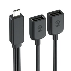 Cable Matters USBC�I�X - �f���A��USBA���X�X�v���b�^�[�P�[�u�� 30cm�AUSB C Y�X�v���b�^�[�AUSBC USB 2.0 �P�[�u���A480Mbps�f�[�^�]���ABC 1.2�[�d�Ή�
