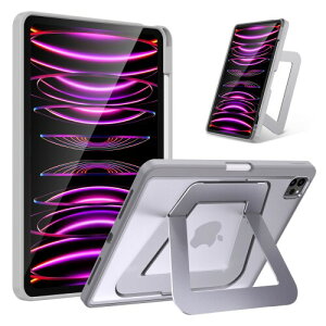 HEIGKOIK iPad Pro 11�C���` �P�[�X ��4/3/2����(2022/2021/2020)��p�J�o�[ �A���~���ߎ� �c���X�^���h �y���V���z���_�[�t�� ���^ �y�� �ϏՌ� �������J�o�[ (�O���[)