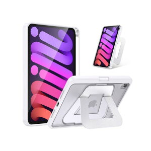 iPad mini7 �P�[�X�iA17 Pro 2024�Ή��jiPad mini ��7����^��6����i2024�^2021���f���j��p �A���~���ߎ� �c���X�^���h �y���V���z���_�[�t�� ���^ �y�� �ϏՌ� �������J�o�[ (�z���C�g)