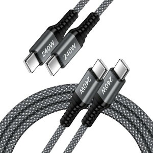 ANNIBER PD3.1 240W USB-C & USB-C �P�[�u�����}���[�d (0.9M+1.8M 2�{����) Type C �P�[�u�� ���ϋv�i�C���� iPhone17/16/15�V���[�Y �AMacBook Pro�AiPad mini�AMatebook�AiPad Pro�AXperia�AGalaxy��Type C�@��Ή�