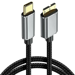 USB Type C to Micro B 3.0 ϊP[u USB C OthddP[u Type C to USB 3.0 Micro B 5Gbpsf[^] ϋviC҂ MacbookiProj/HDDOtn[hhCu/Seagate/Camera 3ȂǑΉi1.5m)