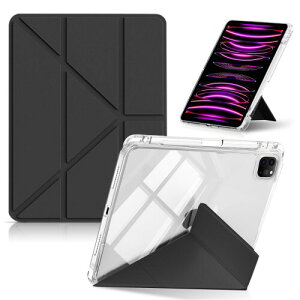 CeiLarv �R���p�`�u�� iPad Pro 11�C���` ��4/3/2/1���� (2022/2021/2020/2018) �P�[�X ���u���c�u �X�^���h�@�\ �y���V�����[ ���X���� Y�܂� PU���U�[+�����N���A ���^ �y�� �ϏՌ� �ی� �܂肽���� �I