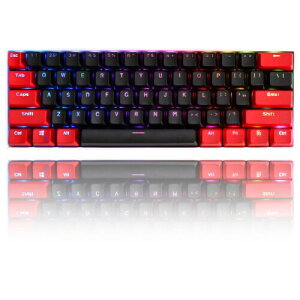 Ussixchare 61�L�[ PBT�L�[�L���b�v ���b�h/�u���b�N�L�[�L���b�v 60% OEM�v���t�@�C���L�[�L���b�v�Z�b�g Cherry MX�X�C�b�` ���J�j�J���Q�[�~���O�L�[�{�[�h�p (Black)
