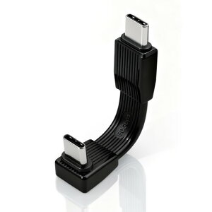 Duttek 80Gbps USB-C�[�d�P�[�u���Z��(6CM), L���^240W USB Type C�^�C�v�I�X�I�X�ϊ��P�[�u�� 80Gbps �����f�[�^�]��, 240W �������[�d, �f����8K@60Hz�Ή�, Thunderbolt 5 /iphone16/MacBook/SSD/�^�u���b�g�p