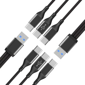 3in1 USB Type-C P[u USB A to USB C P[u iC҂ 3A}[d USB-A R[h f[^] Galaxy Sony Xperia Huawei Oppo Android Type-C@Ή (2{Zbg 0.5m+1m)