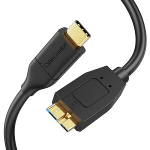 Z}CN B to USB C P[uHDD 0.6m, CableCreation USB 3.1 USB C to Micro Bn[hhCuP[u 10Gbps, USB C to External Hard Drive P[u MacBook Pro Air Galaxy S5 My Passport Elements ȂǂɑΉA 0.6m u