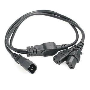 HangTon 2 x C13 10A 250V P[u 1m ւ UPS PDU Rs[^ PC ͂̃fBoC_[̃R[h IEC320 C14