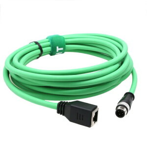 HangTon Profinet Omron Keyence SICK Datalogic ̃J̎ZT[̃C[Tlbg lbg[N PC PLC 3M ̂߂ RJ45  Connecor ̃A_v^[ P[u Cat5e ɃR[h M12 4 Pin D