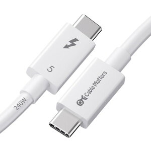 (IntelF) Cable Matters 80Gbps Thunderbolt 5 P[u - 1mA(ő120Gbpsш敝u[XgE240W[dE8K / 4K 540Hz)AT_[{g5P[uAThunderbolt 4/USB4/USB-CΉAzCg