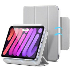 ESR iPad mini7 P[X (A17 ProA2024) iPad mini 7/6 P[X (8.3C`A2024/2021) X O܂2WAYX^h ̓}Olbg A^b`g ϋvی Pencil Pro/USB-CΉ O[