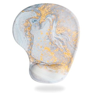 (RLJ) マウスパッド リストレス 一体型 (19×23cm) おしゃれ 低反発 マウスパット (グレーA)