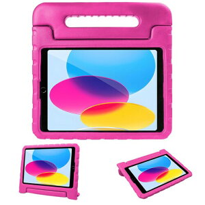 ANCEGO iPad 9���� 2021 8���� 2020 7���� 2019 10.2 �C���` �P�[�X iPad Air3 10.5�C���` �L�b�Y�P�[�X �n���h���t�� ���y�� �ϏՌ� �X�^���h�@�\ EVA �L�b�Y �q�ǂ��p �J�o�[(�s���N)