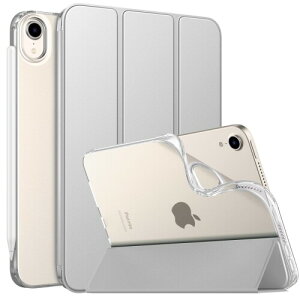 MoKo iPad Mini A17 Pro �P�[�X iPad Mini ��7/6���� �J�o�[ 8.3�C���` �}�b�g������ Silver