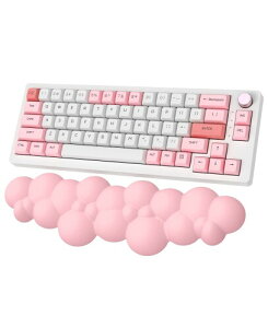 MAGIC-REFINERxMAMBASNAKE リストレスト クッション キーボード用 曇形 マウスパッド 一体型マウスパッド 人間工学 手首クッション 滑り止め 水洗い 耐久性良い 手首疲労軽減 ゲーム 低反発リ