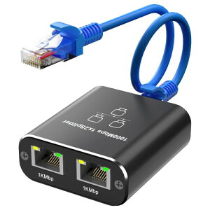 LAN ���z�� 1����2�o�� 1�{��LAN�P�[�u���t��(1.5m) Movcle ����1000Mbps �C�[�T�l�b�g�A�_�v�^ LAN�P�[�u�� ��� 2�䓯���g�p LAN ���� LAN�|�[�g ���� �L��LAN �n�u 2�|�[�gCat5/Cat5e/Cat6/Cat7/Cat8 �Ή� RJ