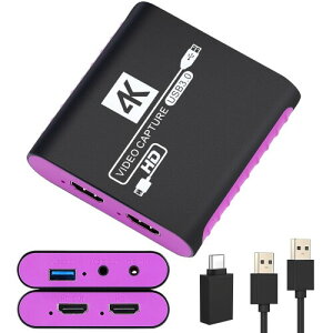 Lv`[{[h USB 3.0 rfILv`[foCX 4K 30HzpXX[ & 1080P 60FPS^Ή PS5/PS4/Switch/Xbox/PC/Wii U/EFuJ/X}[gtHɓKp Windows 7/8/10/11 Mac Linux Android iPad OBS Y