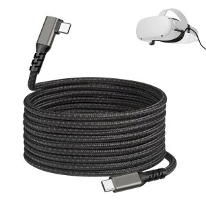 Sisyphy USB C �P�[�u�� 5m L�� PD�Ή�60W/3A�}���[�d Oculus Quest�Ή� L�� 5m �i�C���� 4K@60Hz �f���o�� USB3.2 Gen1 5Gbps�f�[�^�]�� PD�Ή�100W/5A�}���[�d�A�Ή� iPhone MacBook Pro/iPad Pro/Google Pixel/Galaxy���^�C