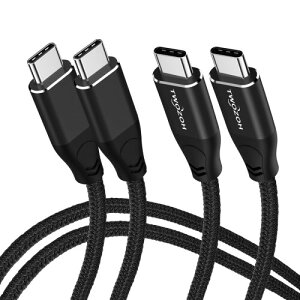Twozoh 4K USB C�P�[�u�� 100W 0.5M 2�{����(All-in-One) USB 3.2 Gen 2X2 20Gbps �f�[�^�]�� PD�����[�dUSB C 3.1 Type C�P�[�u�� 4K@60Hz �r�f�I���j�^�[ �i�C�����ґg�R�[�h Thunderbolt3/4/MacBook �K�i���������s��