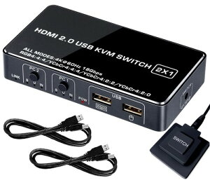 ELEVIEW KVMXCb` HDMI 4K@60Hz p\R2 j^[1 ؂ւ L[{[h&}EXL ȃXy[X A~➑  茳XCb`&USBP[ut