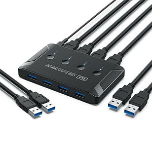 xiwai KVM USB 3.0 XCb`ZN^[ 4|[g PC L 4foCX L[{[h}EXXLi[v^[p
