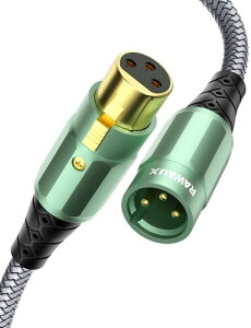 RAWAUX �}�C�N�P�[�u�� 3�s�� XLR�P�[�u�� �I�X to ���X XLR�I�[�f�B�I�����P�[�u�� �o�����X�ڑ� �L���m���P�[�u�� PA�V�X�e�� �A���v �~�L�T�[ �X�s�[�J�[ �X�^�W�I���R�[�_�[�p (3M, XLR�I�X