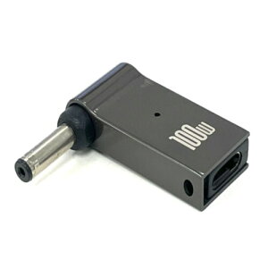 fine-R 100W DC 4.0×1.35mm m[gp\R PD [d ϊA_v^[ 90° L^ L TYPE-C USB-C ϊvO (PLیi) (100WP 40135)