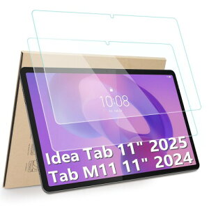 Hianjoo 2���Z�b�g Lenovo Tab M11/B11/K11 �Ή� �ی�t�B���� �����K���X Lenovo Idea Tab �Ή� �K���X�t�B���� �^�u���b�g �t���ی�t�B���� (�d�x9H/��U�h�~/�����ߗ�)