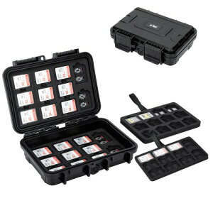 KIWIFOTOS 135Xbg [J[hP[X e 33 SD SDHC SDXC J[h + 90 Micro SD TF MSDJ[h + 12 CFexpress Type A J[h [P[X SDJ[hP[X TFJ[hP[X cf^Cva P[X 