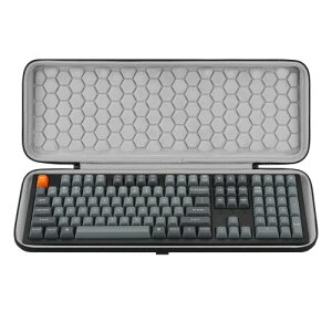 Geekria �t���T�C�Y�L�[�{�[�h �n�[�h�V�F���P�[�X Keychron K10 HE /K10 Max/Q6 HE/V6, Redragon K668/K689/K556 PRO, AULA F108 PRO�ƌ݊������� �g���x���L�������O�o�b�O 104���L�[�{�[�h�ɓK�p