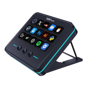 VSDINSIDE M18 Streaming Deck�X�g���[���f�b�N���X�g���[���R���g���[���[ 15�̃J�X�^�}�C�Y�\�ȃL�[�{3�̃X�C�b�`�{�^���Ń^�X�N�ƃ��[�N�t���[������ �AExcel�EPS�ETeams�EZoom�ESpotify��
