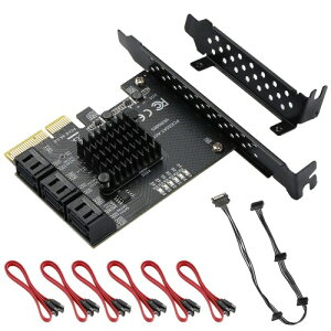 Mzhou 6|[gSATA PCIe 3.0gJ[h-ASM 1166`bvZbgbPCIe x 4/x 8/x 16XbgɑΉbWindows 10/8/7/XPLinuxɑΉbfXNgbvp\RpRAIDRg[J[hi6 x SATA 6 Gbps|[gj
