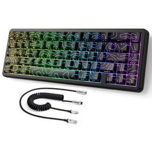 ATTACK SHARK X65HE���S�Ҍ������C�L�[�{�[�h�A8KHz�|�[�����O���[�g�A0.01mmRT���x�A���s�b�h�g���K�[�ASnap Tap
