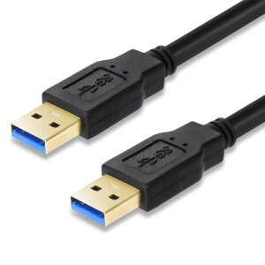 USB 3.0�I�X-�I�X�P�[�u��1M XBOHJOE �^�C�vA-�^�C�vA USB �I�X-�I�X�����b�L�R�l�N�^�Ή�HDD�G���N���[�W���A�ԍ�MP3�A���W�G�[�^�[�Ȃ�5Gbps �����]��USB 3.0 A - A�P�[�u���u���b�N (1, �u���b�N, 1