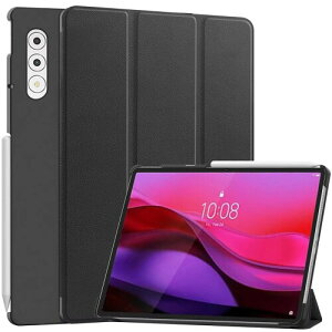 For 2025 Lenovo Yoga Tab Plus/Yoga Pad Pro �p�̃^�u���b�g�P�[�X �J�o�[ 12.7�C���` �ϏՌ� �����h�~ ��p�ی� Hcsxlcj(�u���b�N)