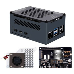 GeeekPi P33 M.2 NVME M-Key PoE+ nbg Pi 5ANeBuN[[ƃA~jEP[Xt Raspberry Pi 5p M.2 NVMe SSD 2230/2242/2260/2280ɑΉ