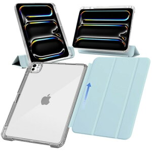 MS factory iPad Pro 11�C���` �P�[�X M5 M4 (2025/2024) �p �y�����[ ���O���\ �y�� �ϏՌ� �J�o�[ �c�u��/���u���X�^���h Pro 11 �P�[�X �\�t�g�t���[�� �w�ʓ��� �y�[���X�J�C�u���[ ���F IPDP11m4