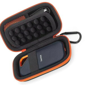 BOJIDO SanDisk �T���f�B�X�N �|�[�^�u��SSD Extreme PRO E81/E61 �O�t����p���[�P�[�X EVA�ϏՌ����� SD�J�[�h�z���_�[ �ی�o�b�O �I�����W