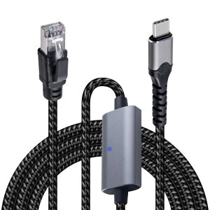 Duttek LLANA_v^P[u USB C C[TlbgA_v^[P[u MKrbg 10FT/3MAUSB Type C Thunderbolt 3/4  C[TlbgP[uő1000/100/10Mbps RJ45 Ethernet LAN lbg[NP