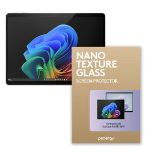 PENERGY(�y�i�[�W�[) �X�N���[���v���e�N�^�[ Microsoft Surface Pro 11/10/9�p - �i�m�e�N�X�`���K���X�A���̂悤�Ȋ��G�A�A���`�O���A�AHB�y���V�����C �M�L�A�X�P�b�`�A����g�p�p (Surface Pro 11/1