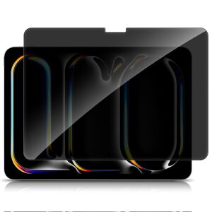 CeiLarv �`�����h�~�t�B���� iPad Pro 11�C���` M5/M4 2025/2024 �p A3363 A3364 A2836 A2837 �K���X�t�B���� �v���C�o�V�[�t�B���� 180�x ���������E�̂������h�~ �����K���X ���˒ጸ ���Y���Ɏq 9H�t��