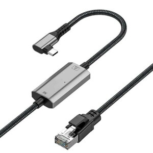 Leehitech 1.2M L^ MKrbg USB C to LLAN A_v^[P[u 1000MM` Type-C to RJ45 C[TlbgϊP[u ڐڑxȂThunderbolt 3/4AiPhone15/16A MacBook Air/ProAiPadAPS5AChrome
