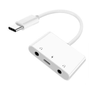 NFHK Type C USB-C - fA 3.5mm I[fBI AUX & MIC TEhJ[h PDd[dA_v^[t m[gp\R ^ubg gѓdbɑΉ, NF-UC-155-TC005